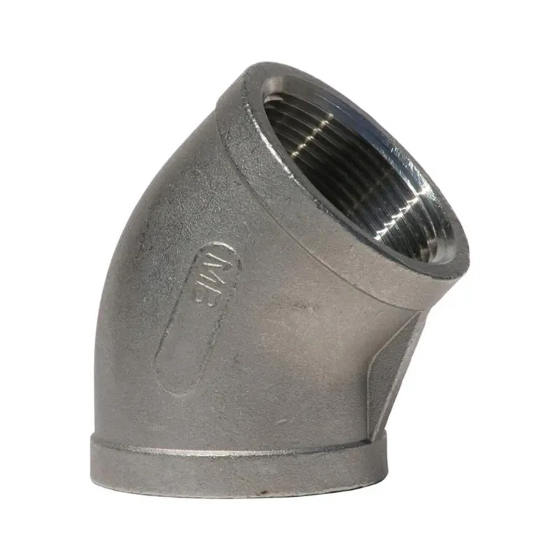 Price Cut Merit Brass 31103003 14 150# THREADED 304 STAINLESS STEEL 45 DEGREE ELBOW