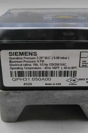 SIEMENS QPH31.050A00 2-20WC # SW.AUTO, OPEN HI Hot Deal