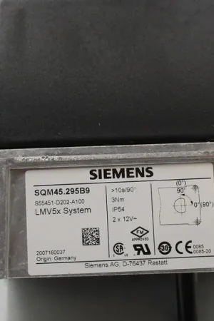 Super Sale Siemens SQM45.295B9 SQM45 Actuator w/ LMV5 Linkageless System (27 in-lb, 10/120s), replacement for SQM45.295A9