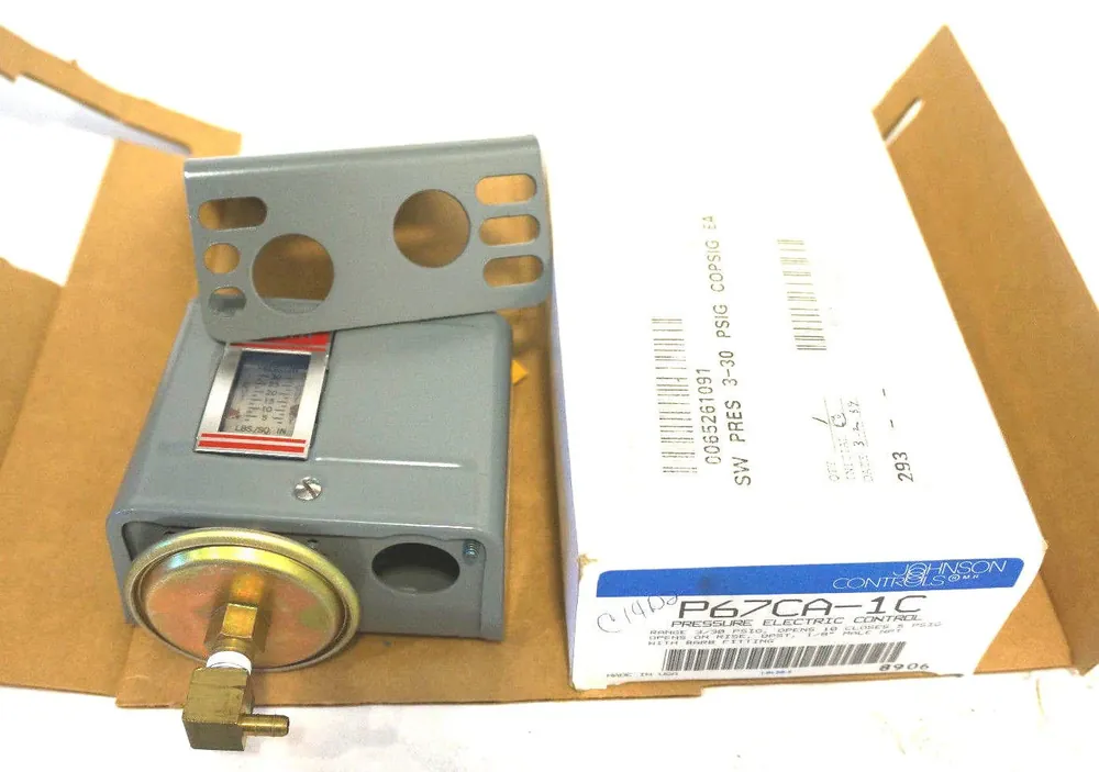 Johnson Controls P67CA-1C Penn Series P67 Low Pressure Control, Opens On Pressure Rise DPST Control, 3-30 psi Affordable