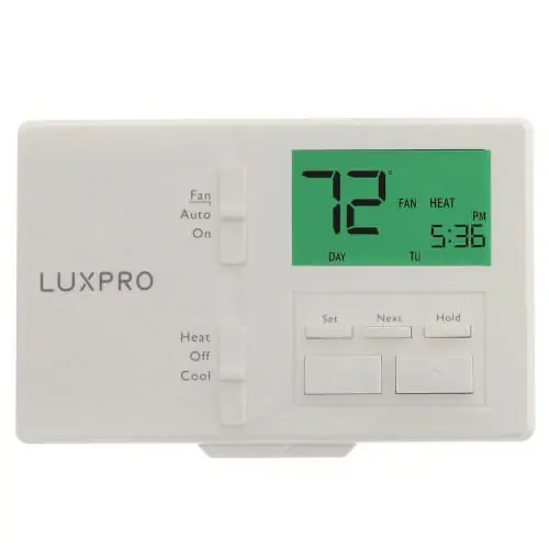 Bargain Lux P721-010 Programmable Thermostat Horizontal Mount 2 Heat 1 Cool Replacement P721