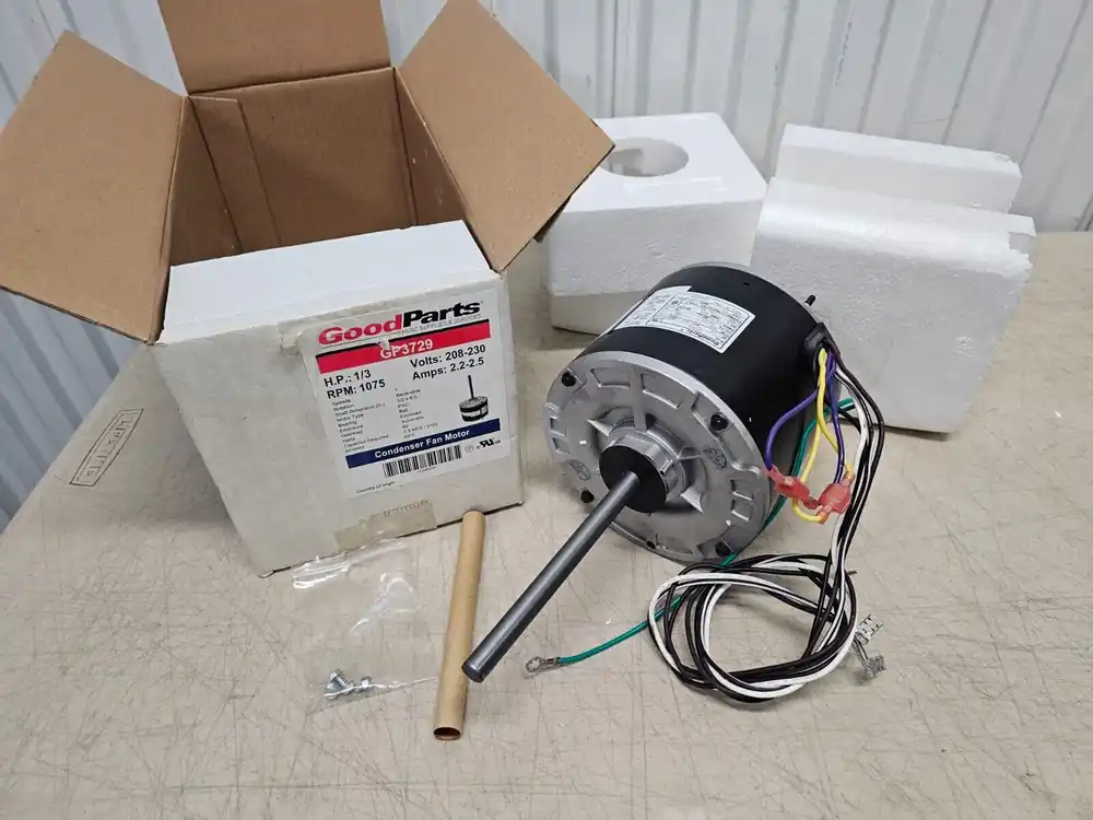 Mars GP3731 1-Speed Condenser Fan Motor, 208 / 230 VOLTS, 1/2 HP, 825 RPM Flash Sale
